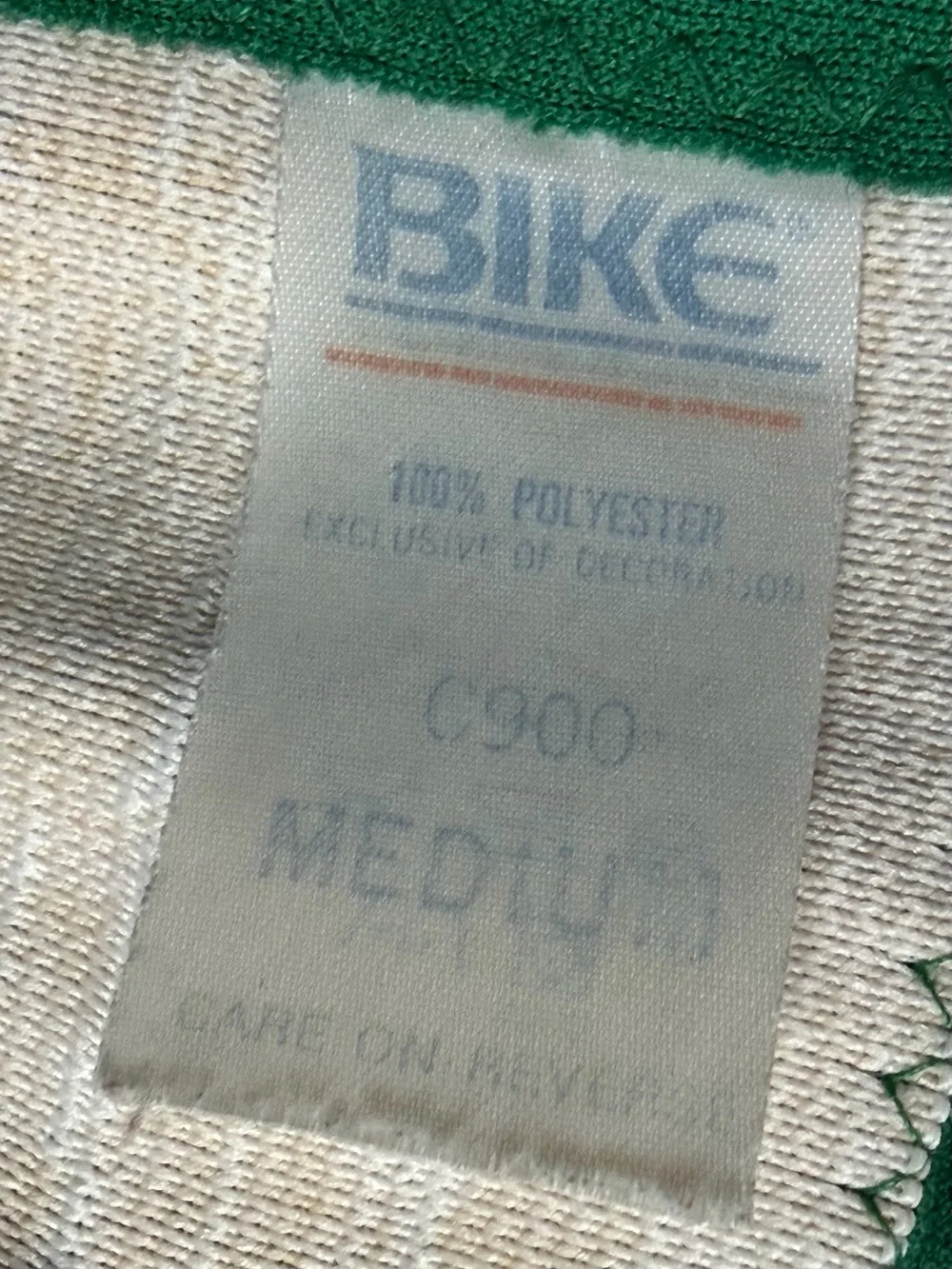 VTG BIKE Athletic C900 Shorts Mens M Green USA Made 80s Coach Gym Polyester Snap